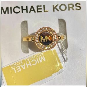 NWT Michael Kors signature pave ring size 9